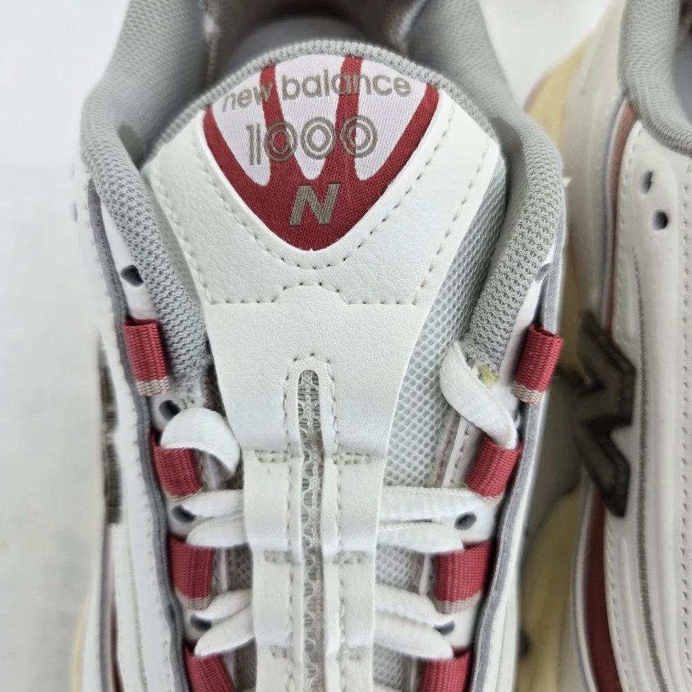 New Balance 1000 White Red M1000CB Mens 4.5 Womens 6 Retro Running Shoes